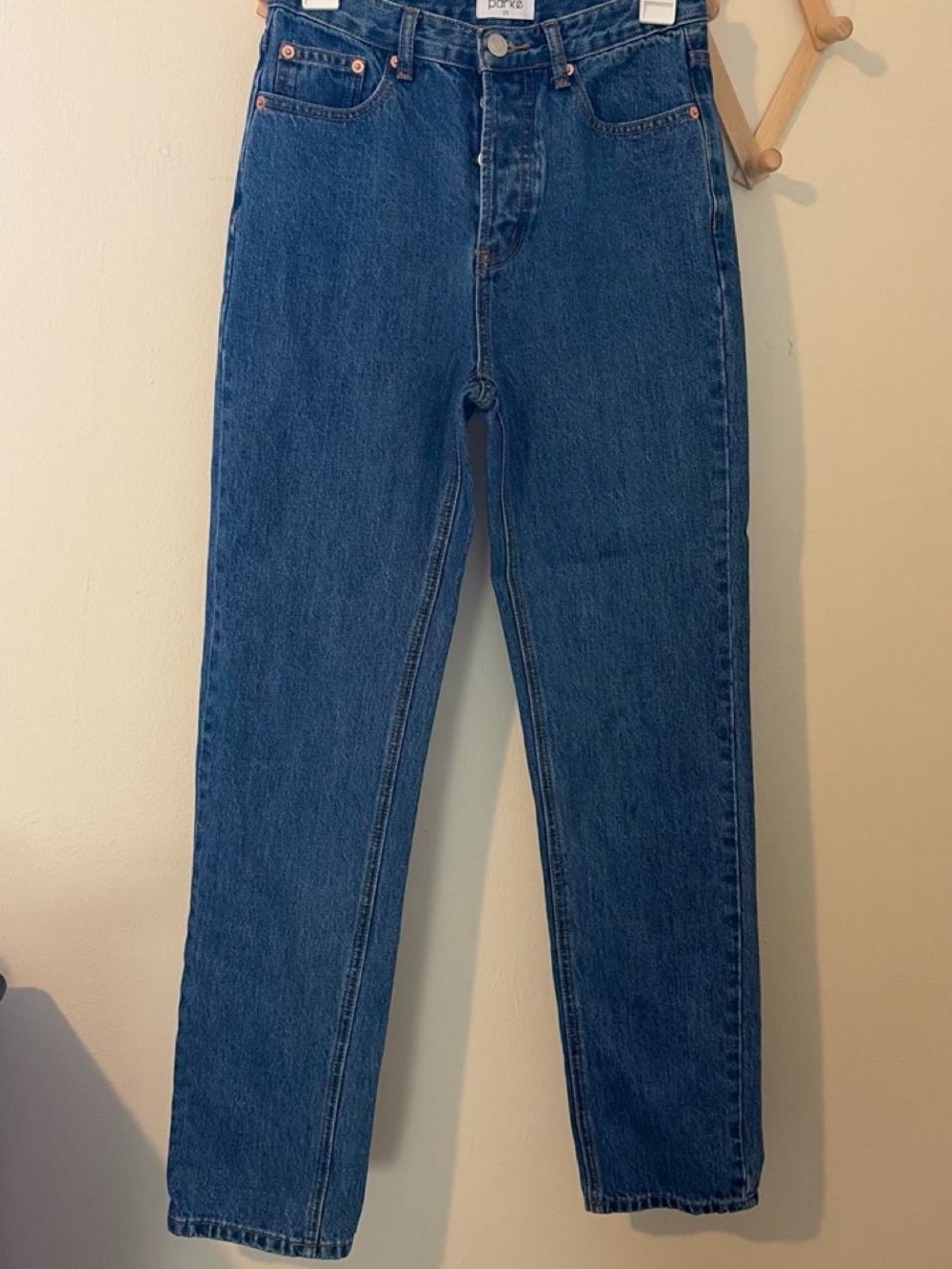 Parke Classic Straight Jeans in Dark Blue